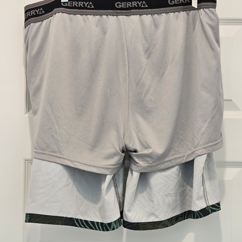 Gerry Tropical Leaf Print Swim Shorts, EUC, Size XXL - Picture 8 of 10